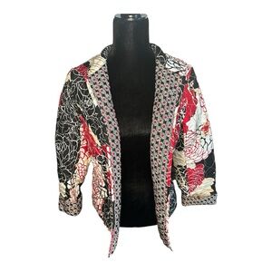 Chicos Floral Patchwork Jacket